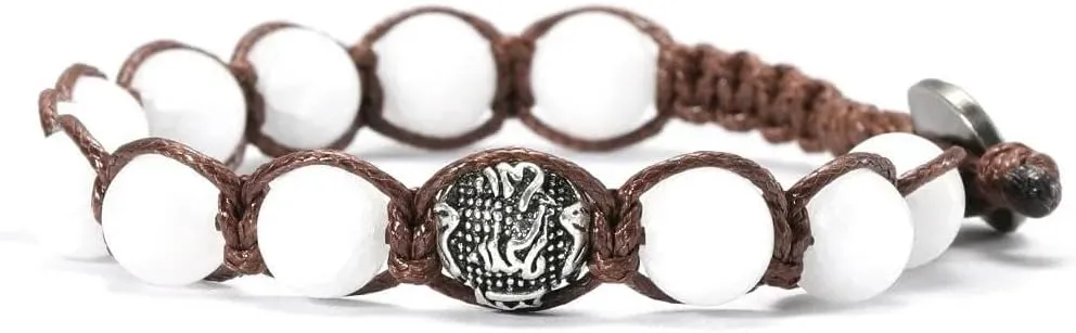 Tibetan Buddhism Natural Stone Beads Beads Woven Rope Bracelet for Men and Women