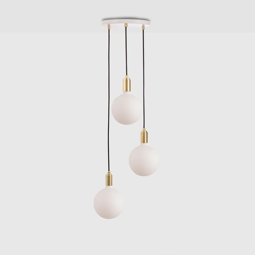 Triple Pendant in Brass   Sphere IV