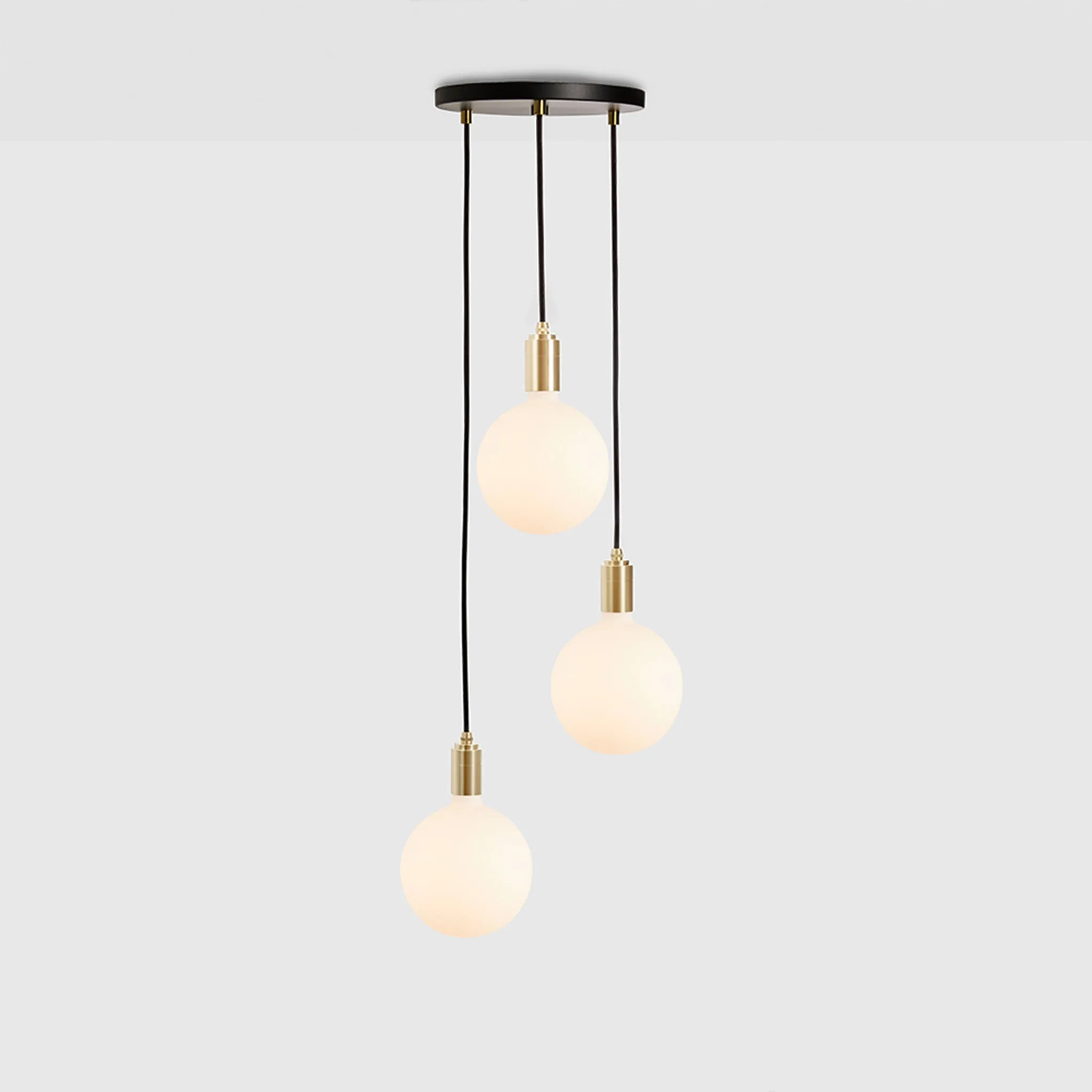 Triple Pendant in Brass   Sphere IV