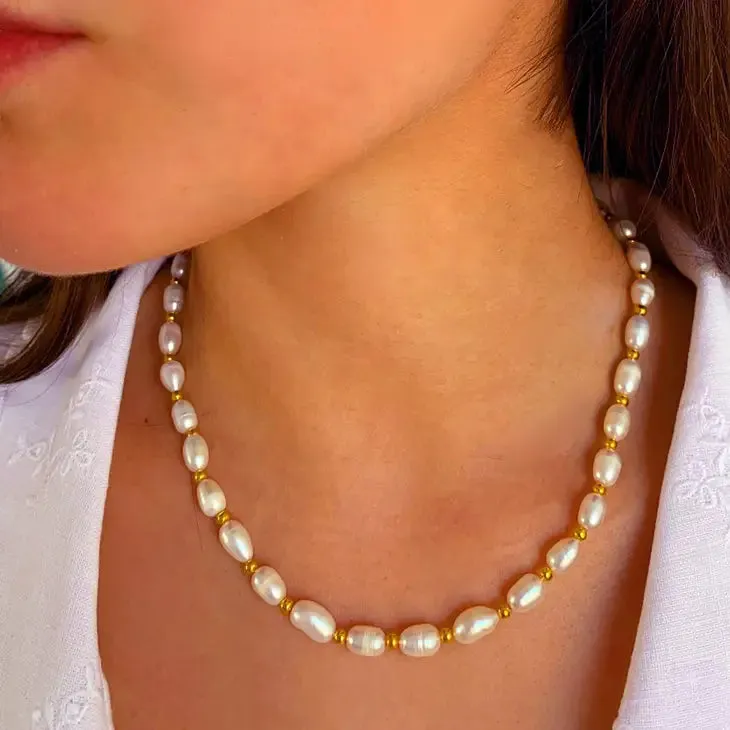White Pearl Necklace