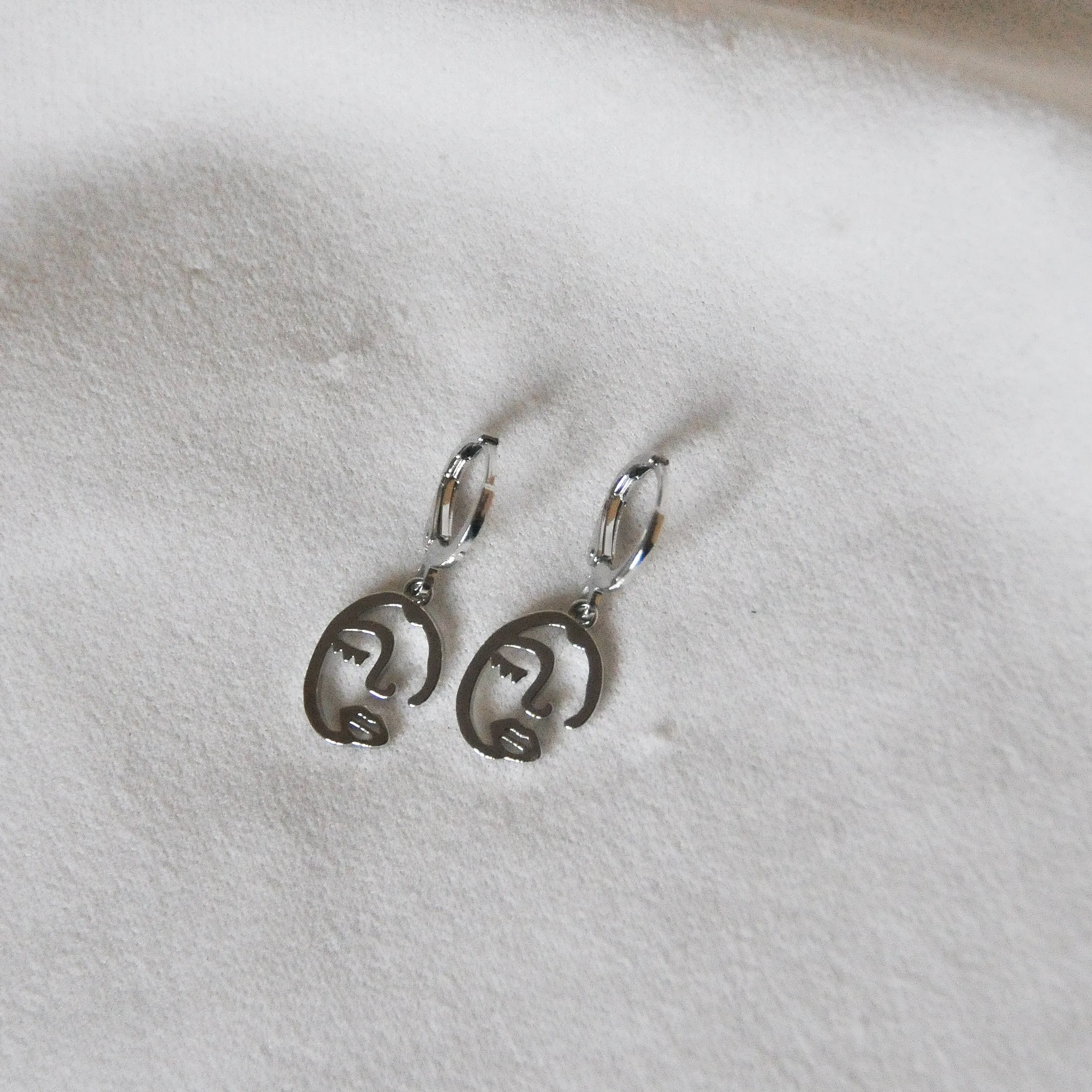 Winking Face Earrings