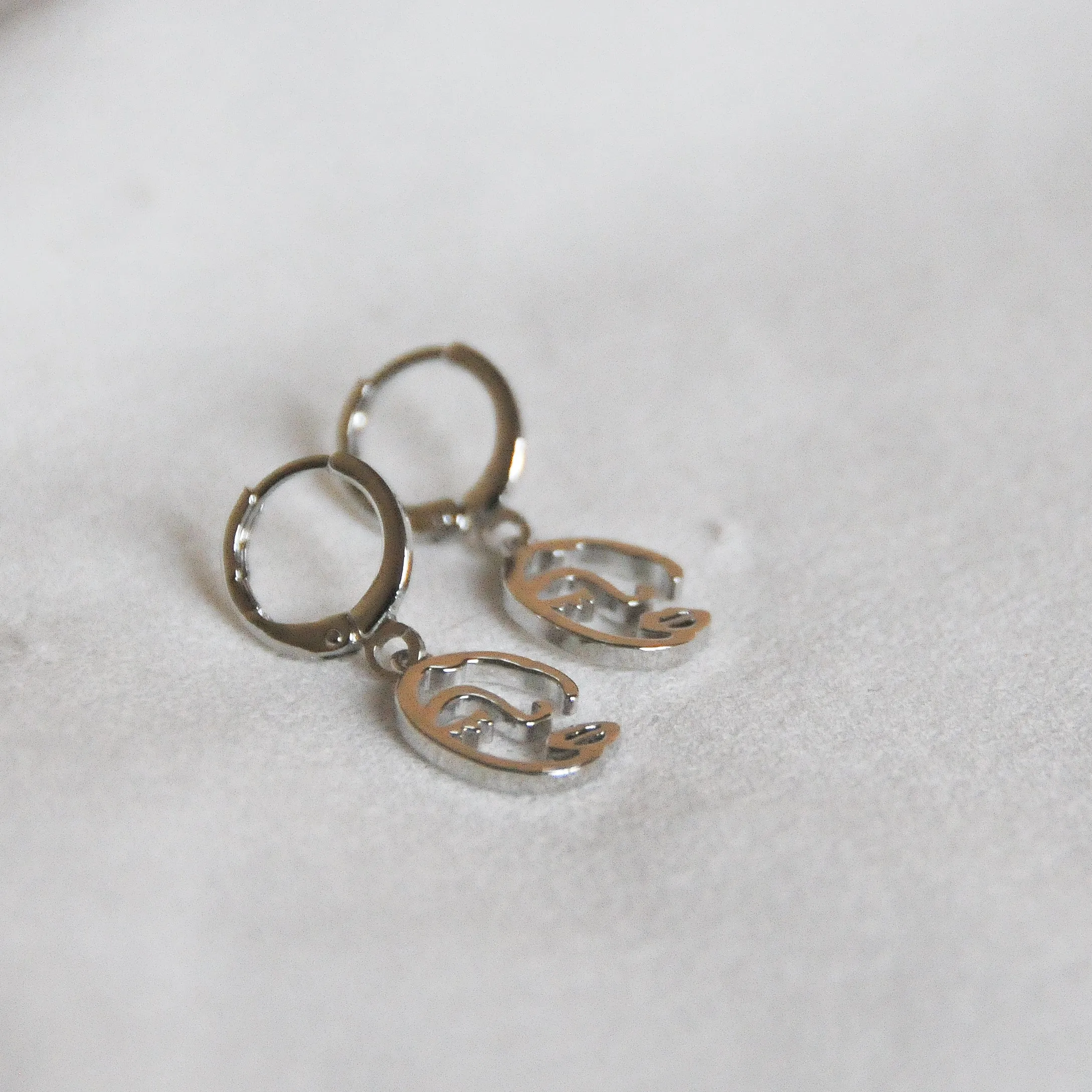 Winking Face Earrings