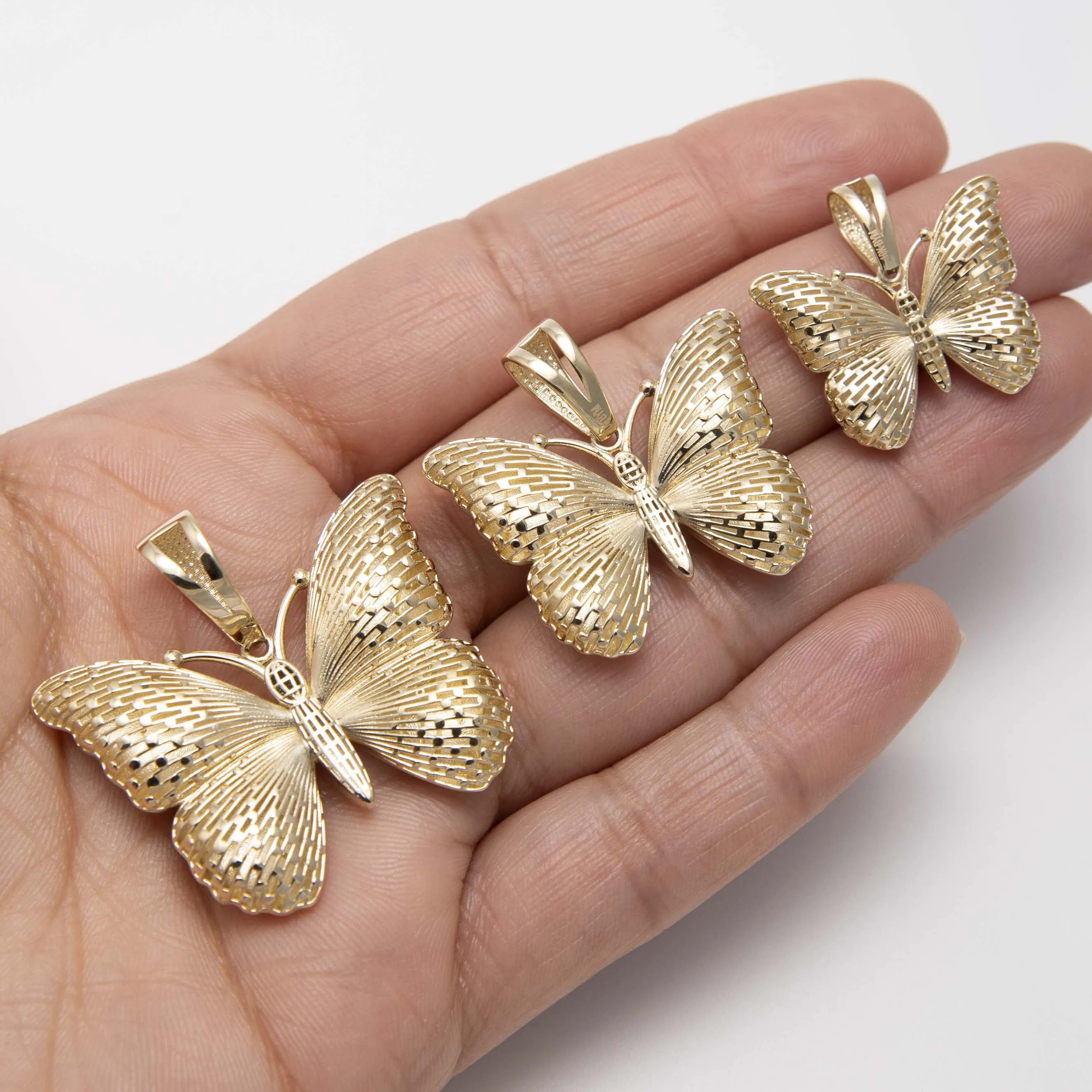 Women's Butterfly Pendant 10K Yellow Gold