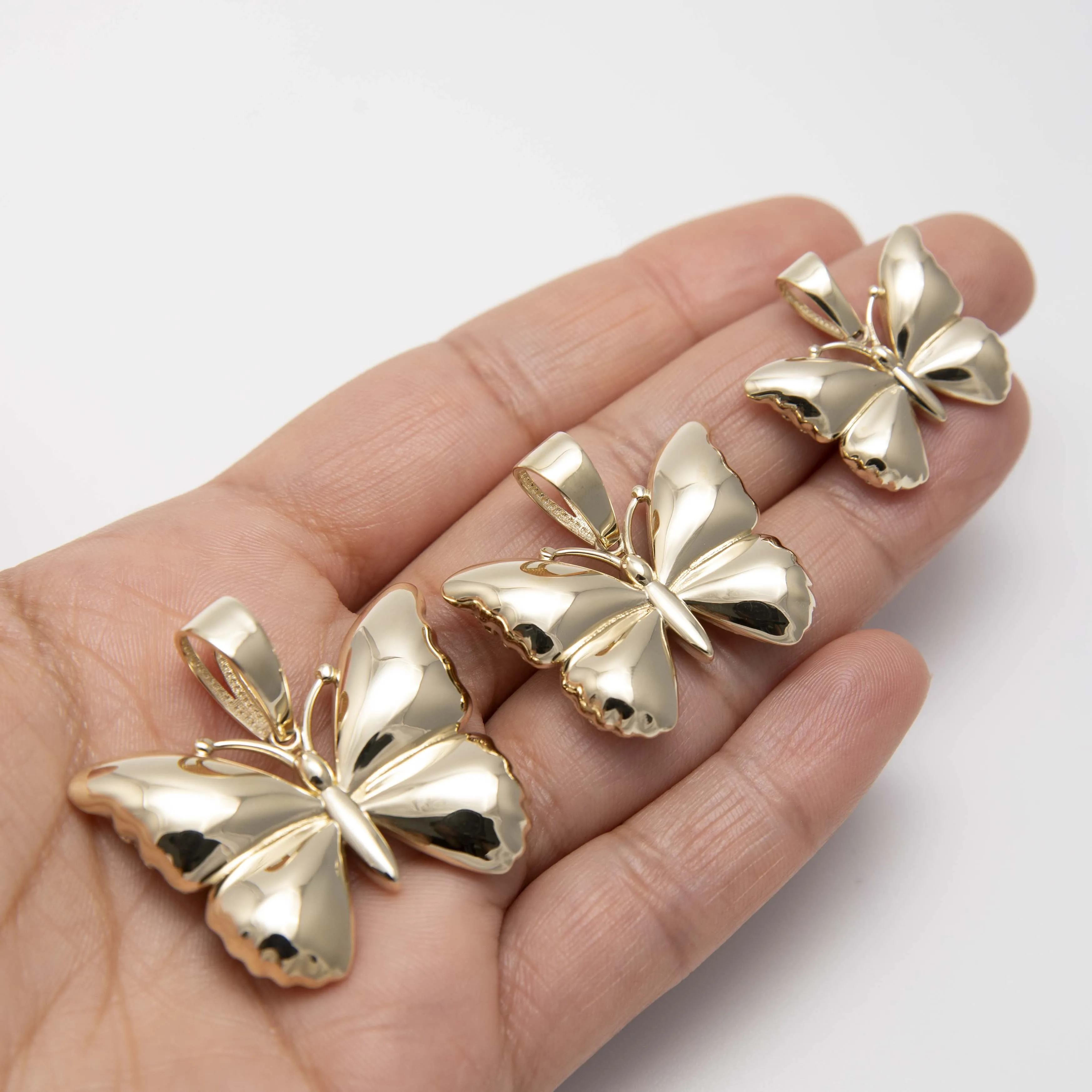 Women's Butterfly Pendant 10K Yellow Gold