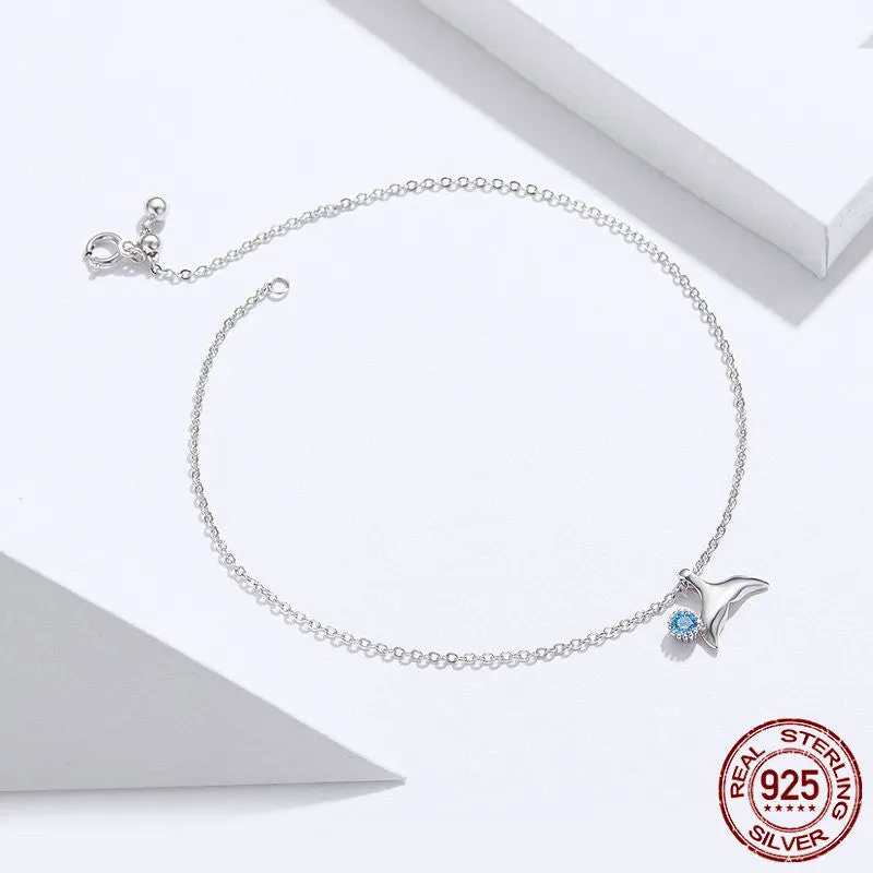 Women's Fashion Simple Sterling Silver Anklet